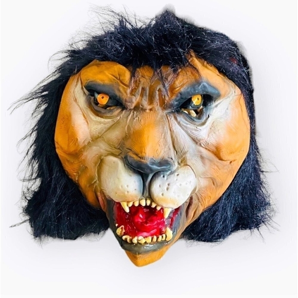 Zagone Studio Lion Men's Mask So Realistic Hand Painted Animal Mask - Picture 1 of 3